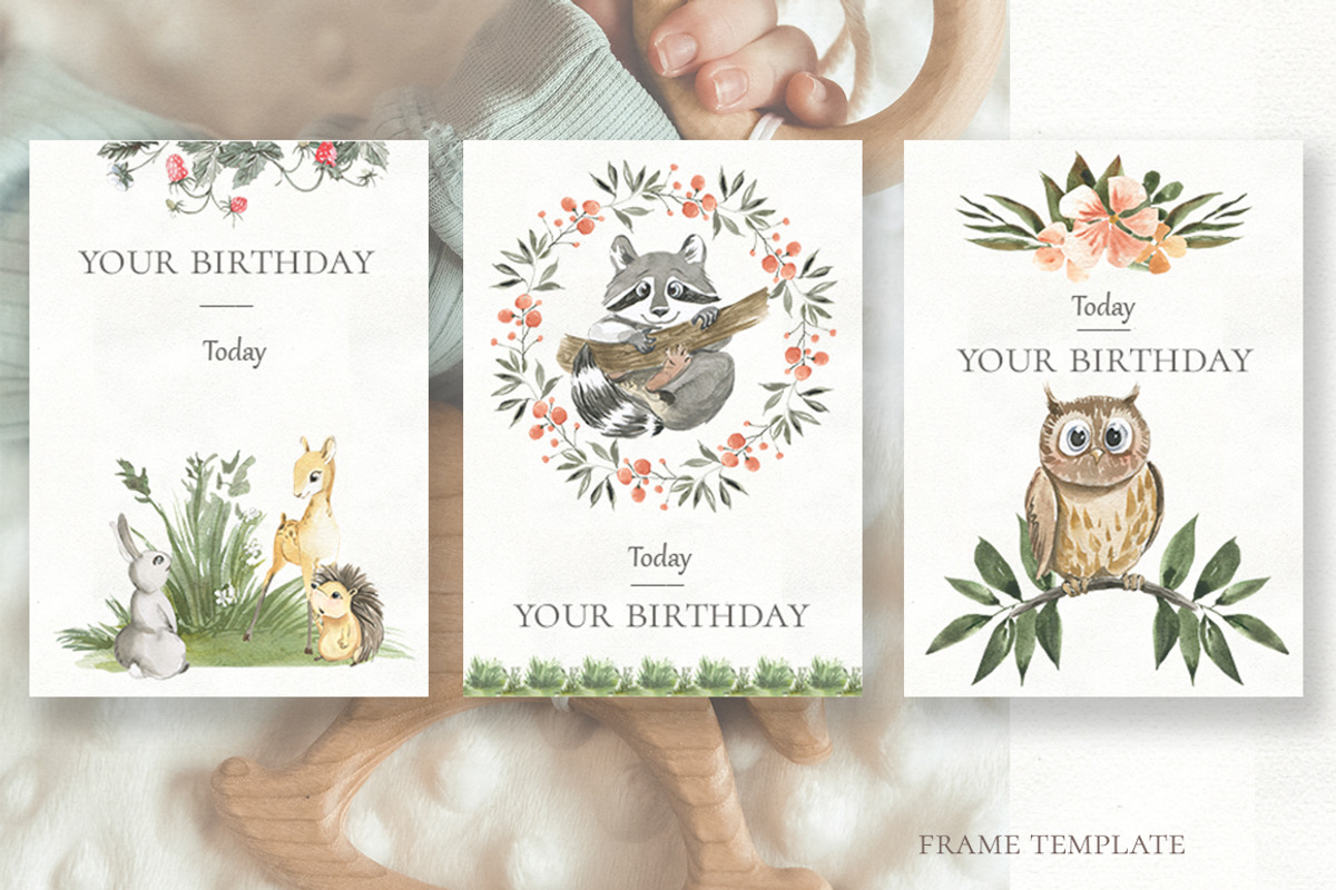 Woodland animal watercolor set, an Animal Illustration by Love Watercolor Store (Photo 14 of 15)