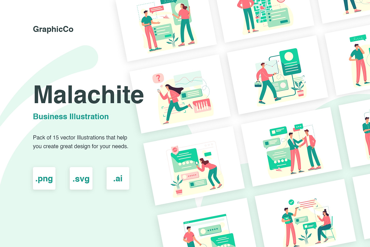 Malachite Illustration Collection, an Illustration by GraphicCo (Photo 1 of 4)