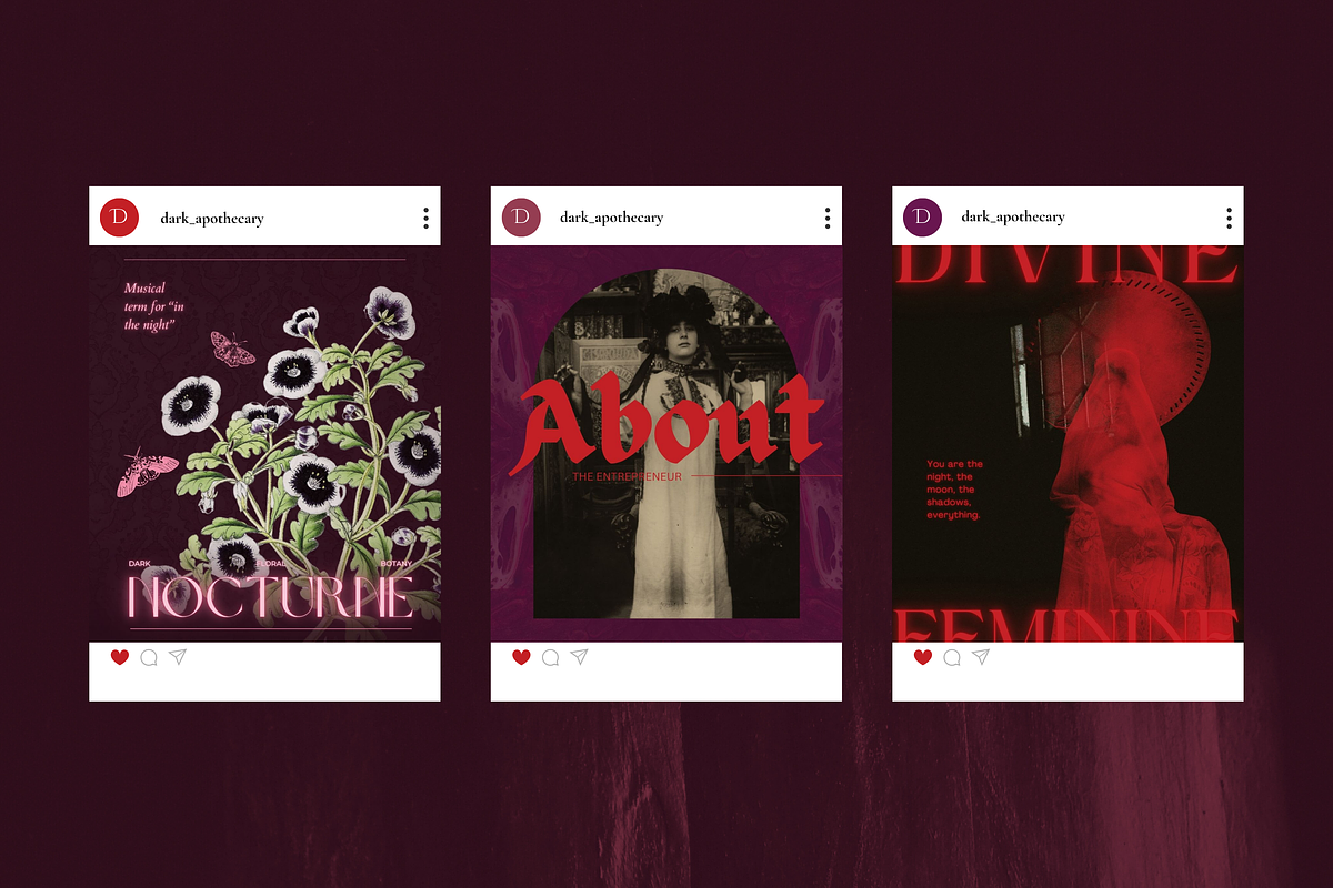 Dark Apothecary Social Media Bundle, a Social Media Template by The Flossy Finch (Photo 11 of 17)
