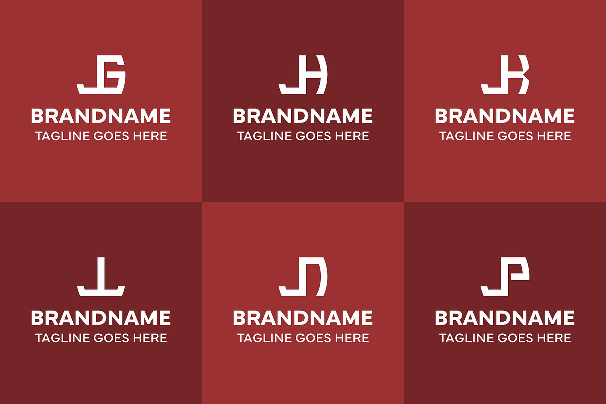 Letters JG JH JK JL JN JP Logo, a Branding & Logo Template by Pray Art Design Studio (Photo 2 of 2)
