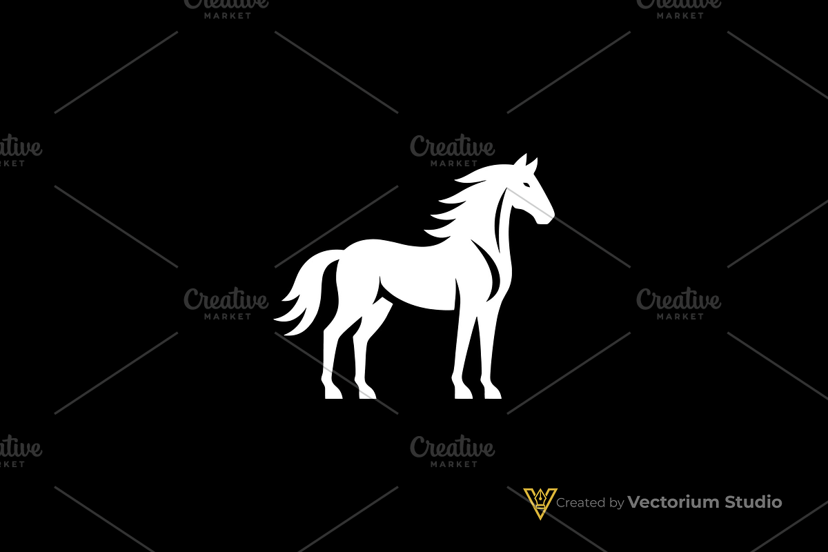 Modern Horse Stallion Logo, a Branding & Logo Template by Vectorium Studio (Photo 2 of 3)