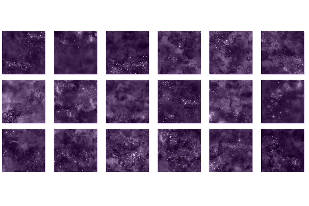 Purple Watercolor Galaxy Glitter, a Texture Graphic by Digital Curio (Photo 5 of 5)
