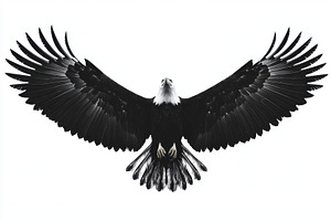 Majestic Bald Eagle Wings Spread Wid, an Animal Photo by Pixeness Studio