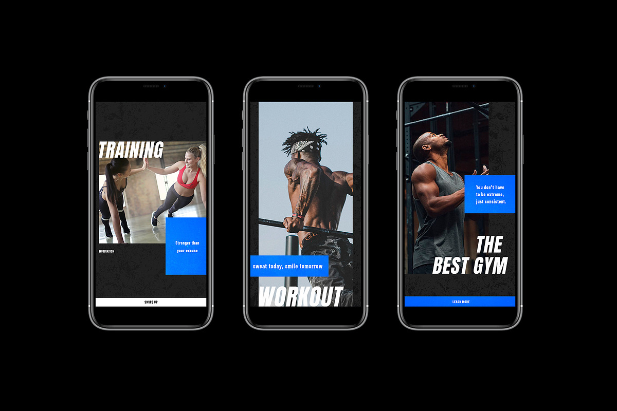 FITNESS - Social media pack, a Social Media Template by Stories Collective (Photo 7 of 12)