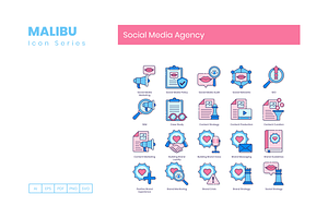 90 Social Media Agency Icons