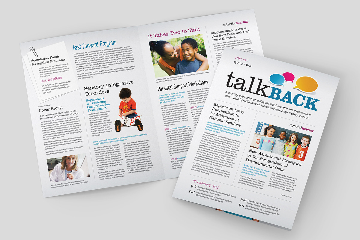 Child Therapy Newsletter Template, a Magazine Template by StockLayouts (Photo 1 of 4)