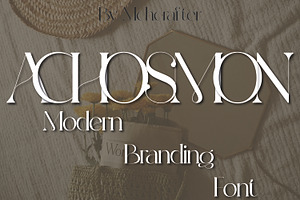 ACHOSMON | Modern Branding Typeface