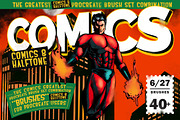 Comics & Halftone: Procreate Brushes, a Brush Add-On by Leonard Posavec (Thumbnail 1 of 5)