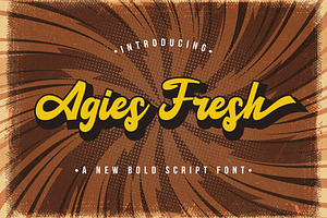 Agies Fresh - Retro Bold Script Font