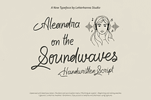 Aleandra on the Soundwaves Font