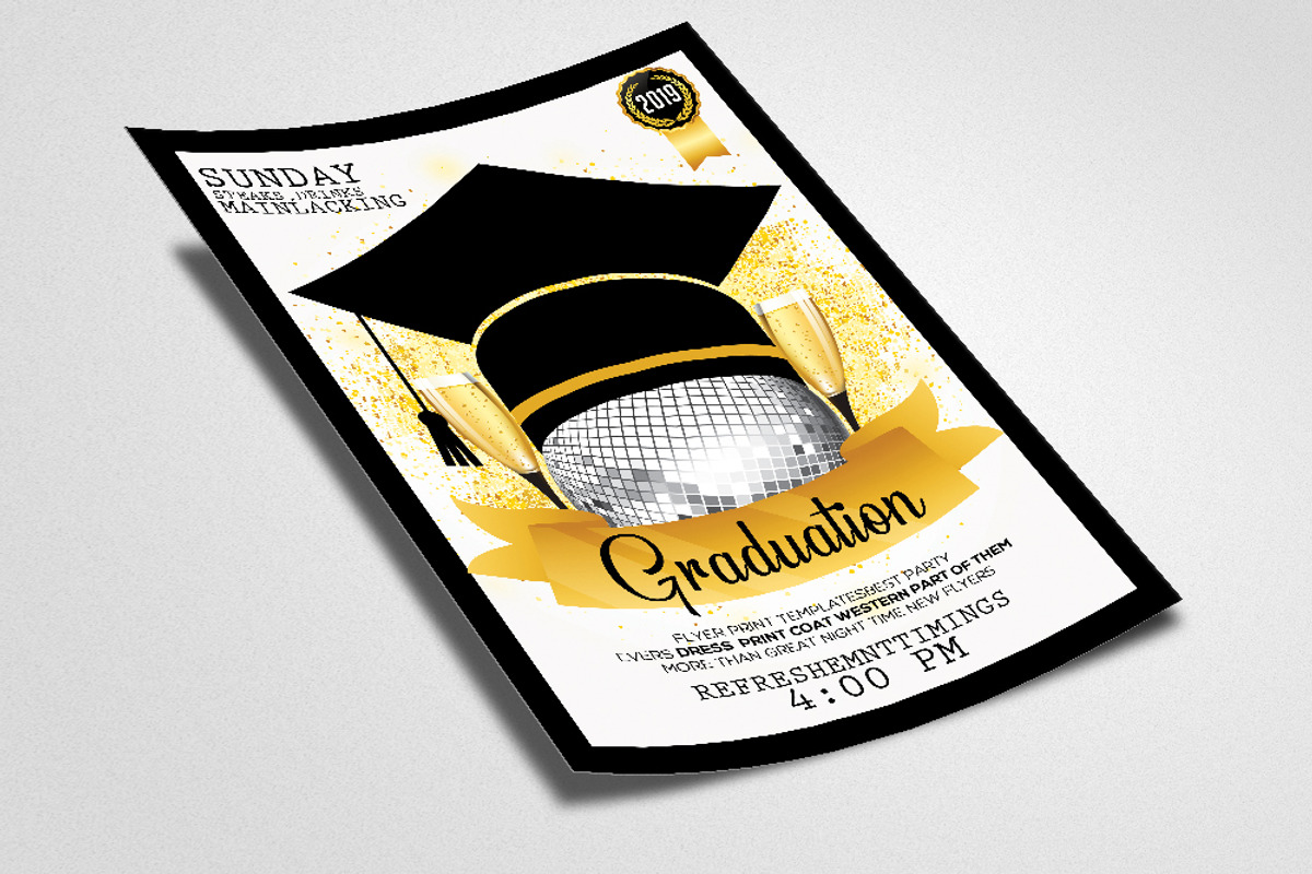 Graduation Celebration Party Flyer, a Flyer Template by Business Flyers (Photo 2 of 2)