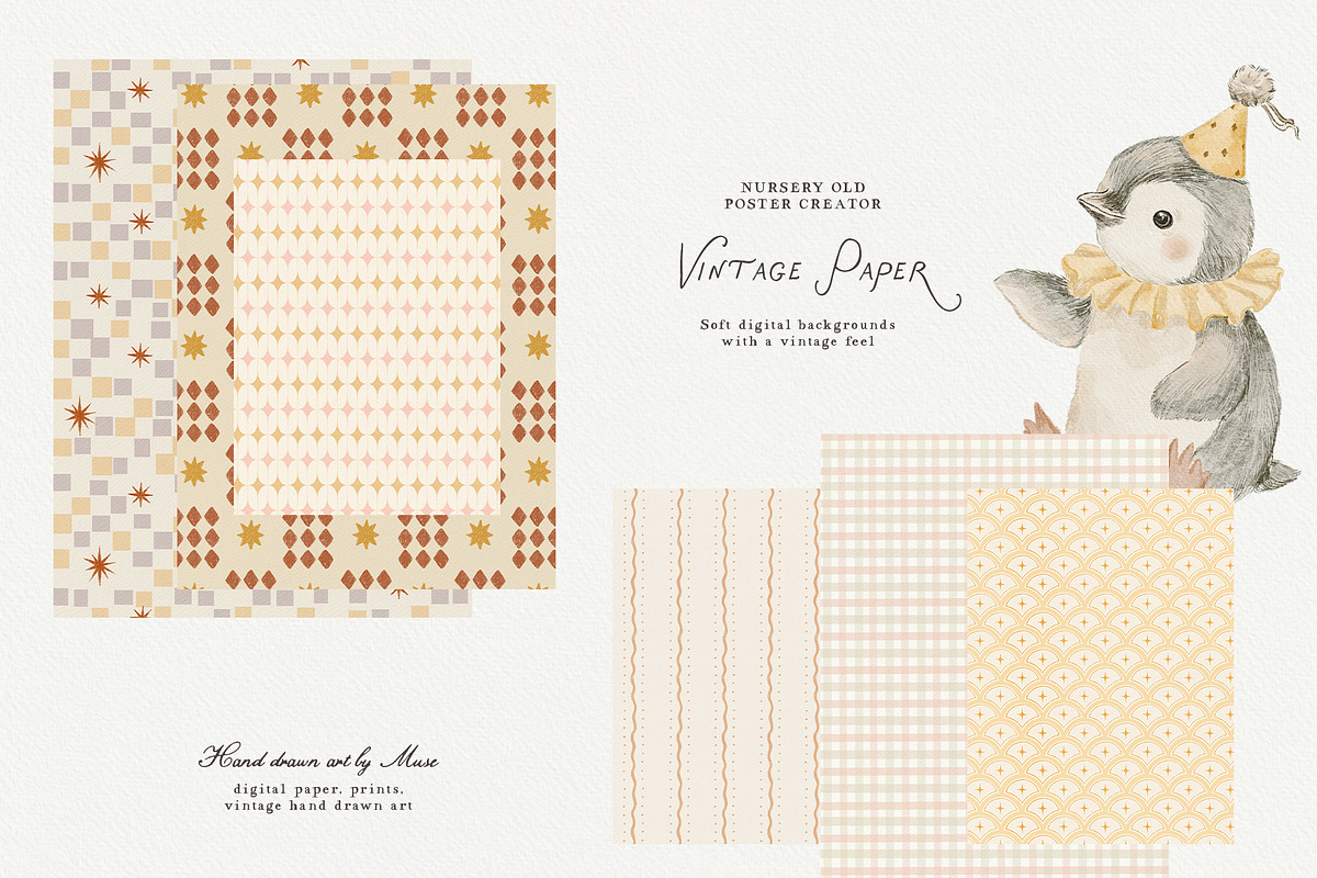 The Gentle Storybook Vintage Prints, a Background Graphic by Muse Artist (Photo 13 of 26)