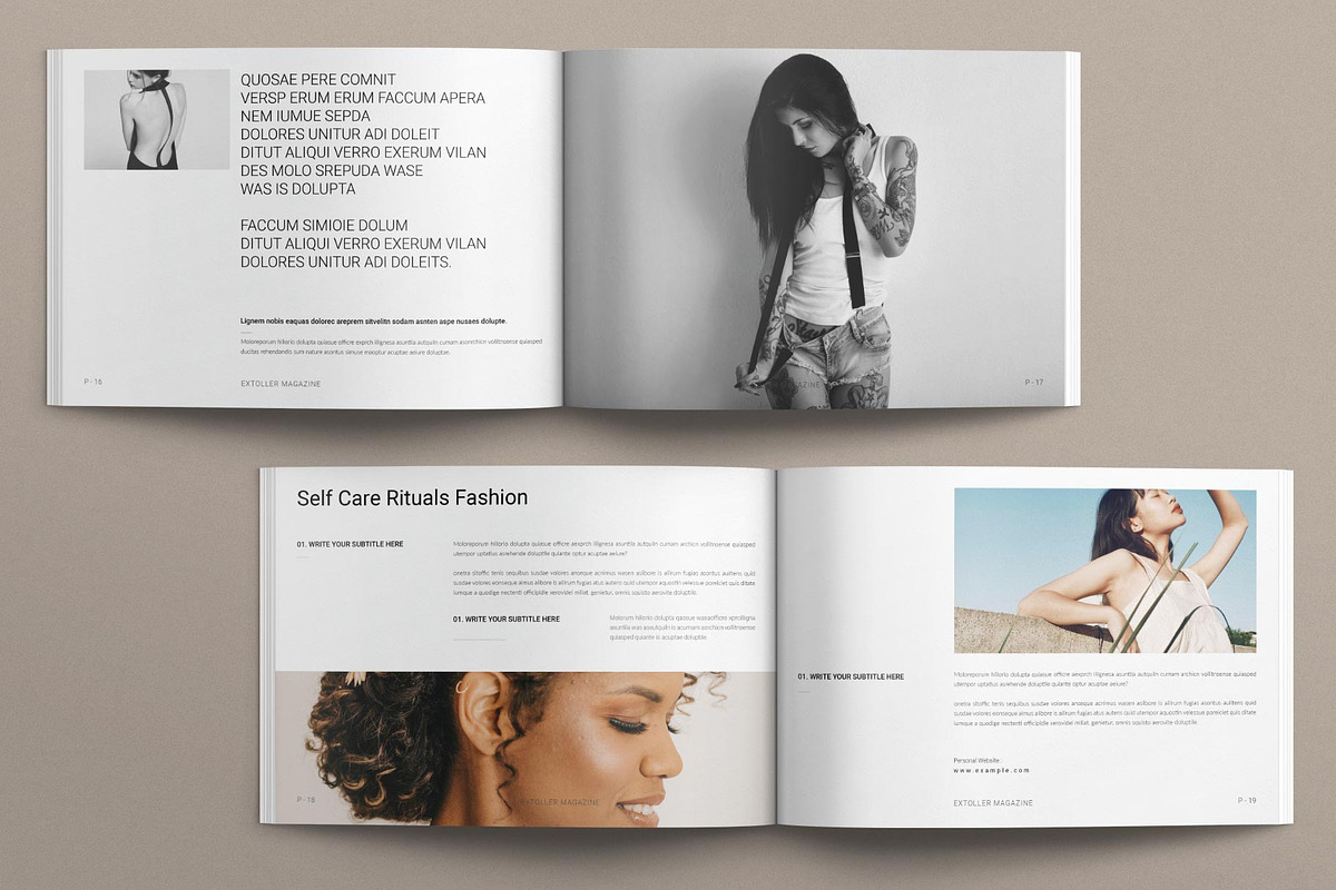 Magazine Template Landscape, a Magazine Template by E-Type