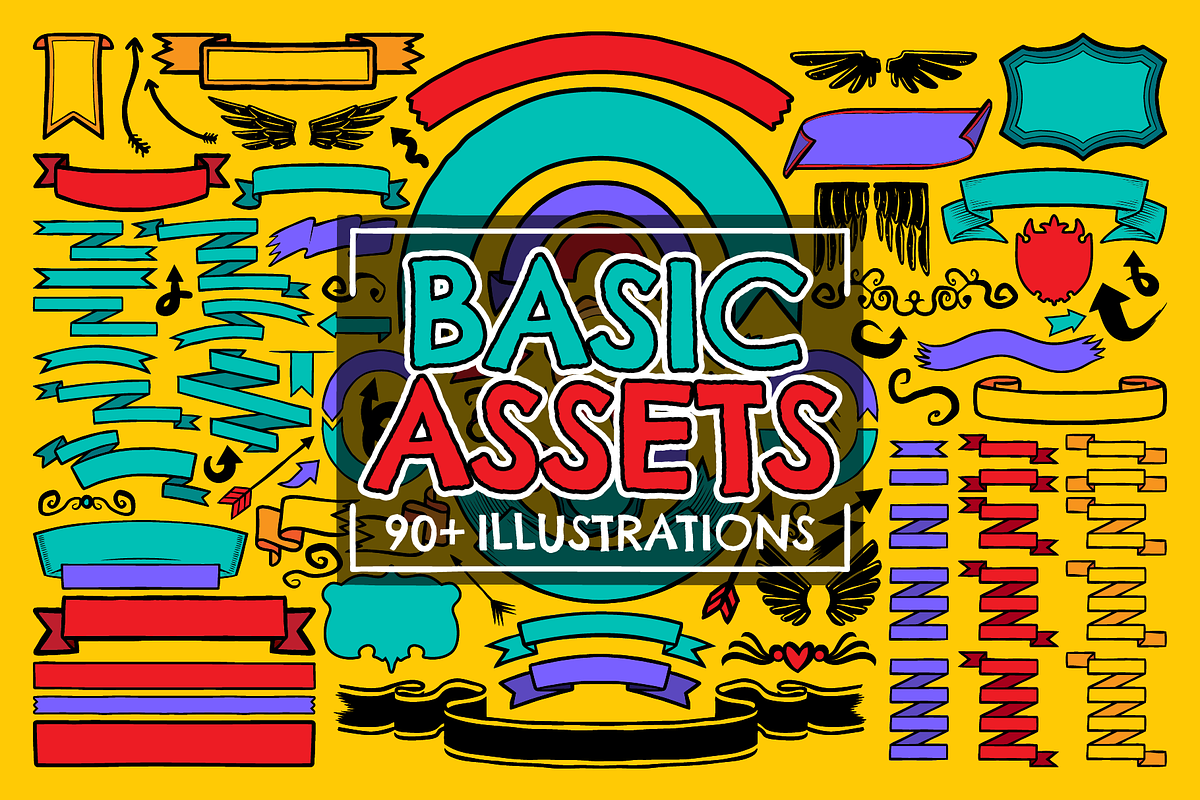 Basic Assets Vector Pack, a Work Illustration by Vectory by BSC (Photo 1 of 3)