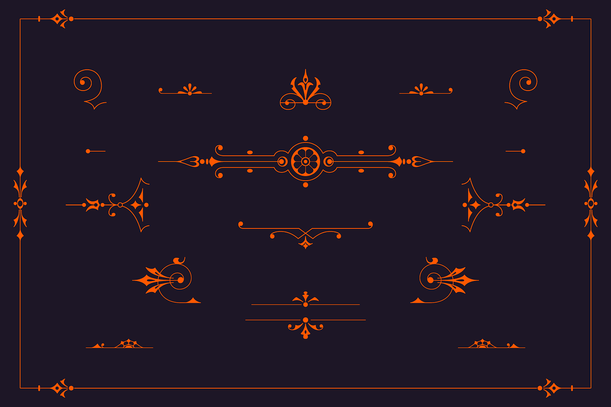 Decorative Vector Ornaments 1, a Decorative Illustration by digiful (Photo 4 of 5)
