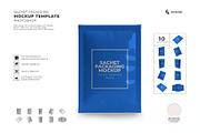 Sachet Packaging Mockup Set, a Packaging Mockup by DesignRushMarket (Thumbnail 1 of 11)