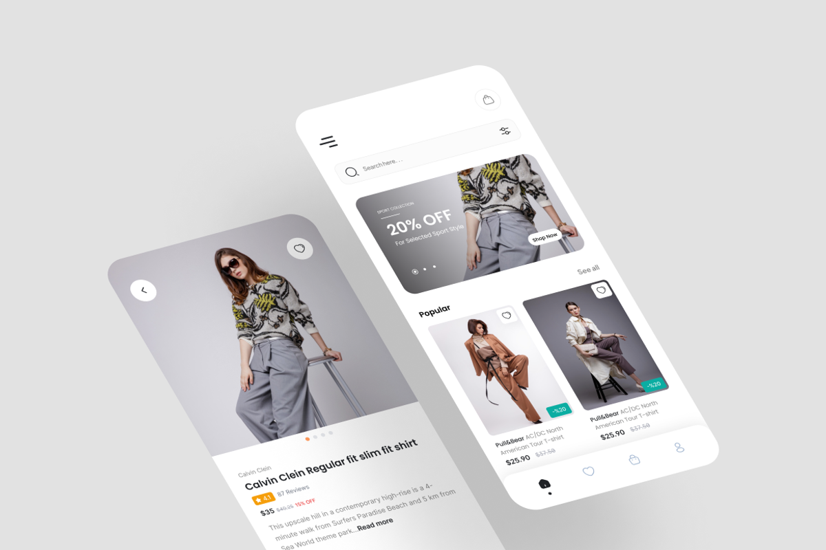 TM - Fashion App UI Kit, an UI Kit Template by iDoodle Studio (Photo 2 of 4)