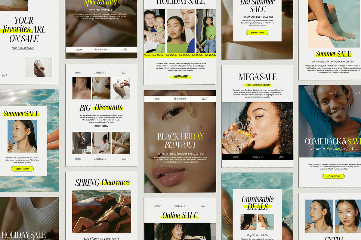 Sale Email Newsletter Canva Template preview 5