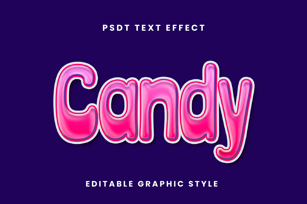 Glossy Outline Text Effect