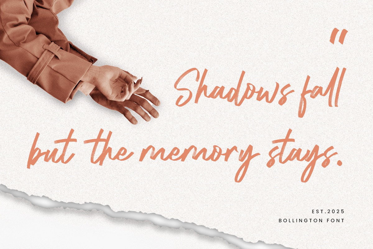 Bollington – Brush Script Font, a Handwritten Font by MJB Letters (Photo 5 of 13)