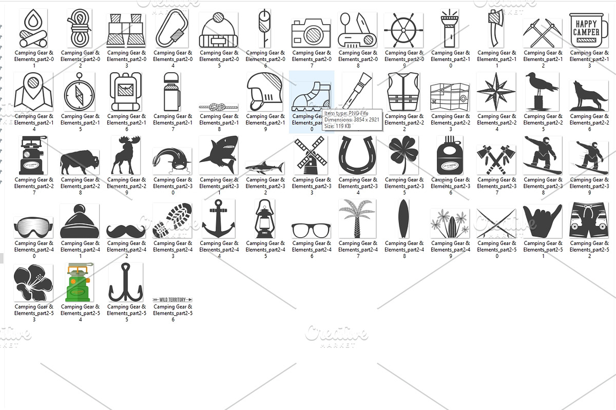 Logo Creation Kit - Camp Edition, a Branding & Logo Template by JeksonGraphics (Photo 4 of 13)