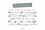 Tilly lovely font & bonus clipart, a Script Font by Angele Kamp (Thumbnail 5 of 6)