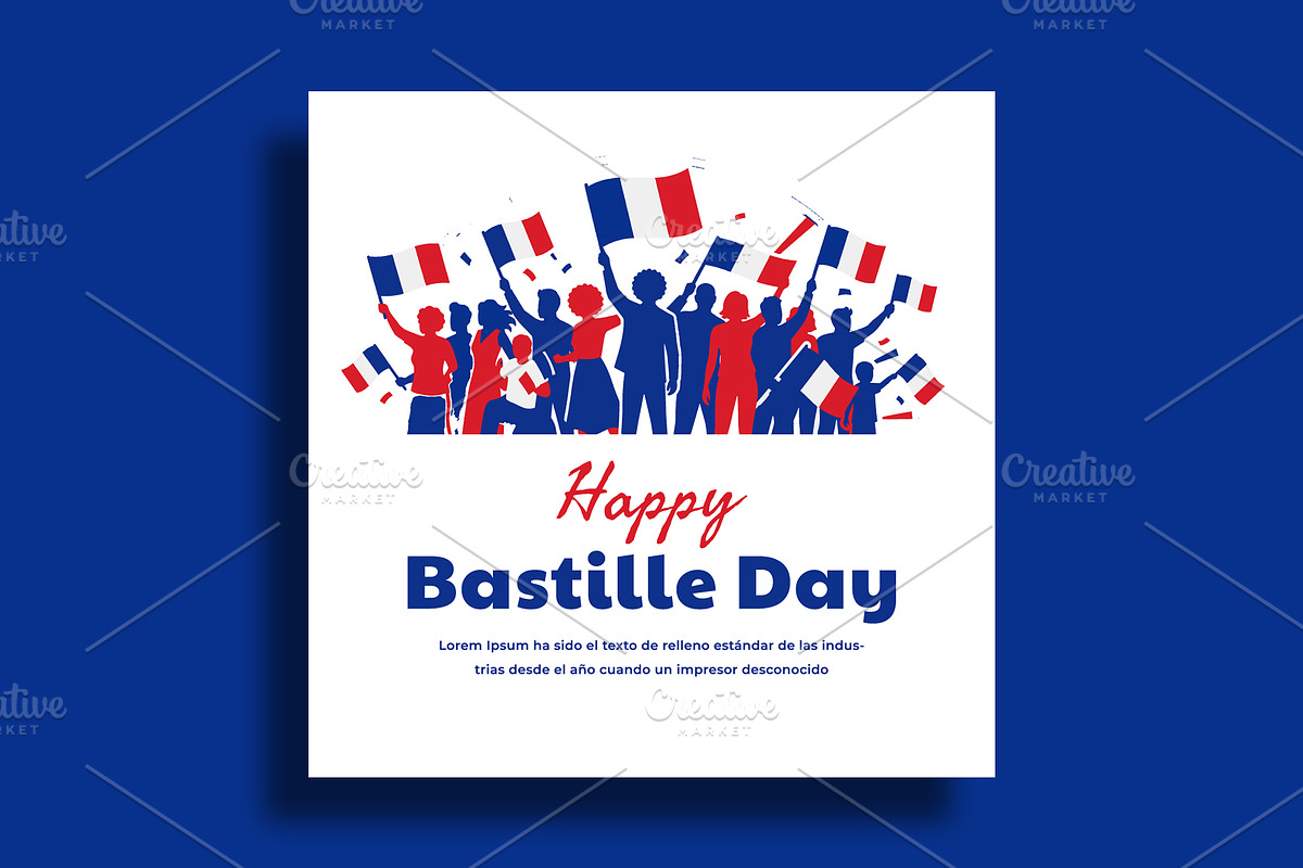 Bastille Day Social Media Banner, a Social Media Template by nandinigraphics (Photo 2 of 3)