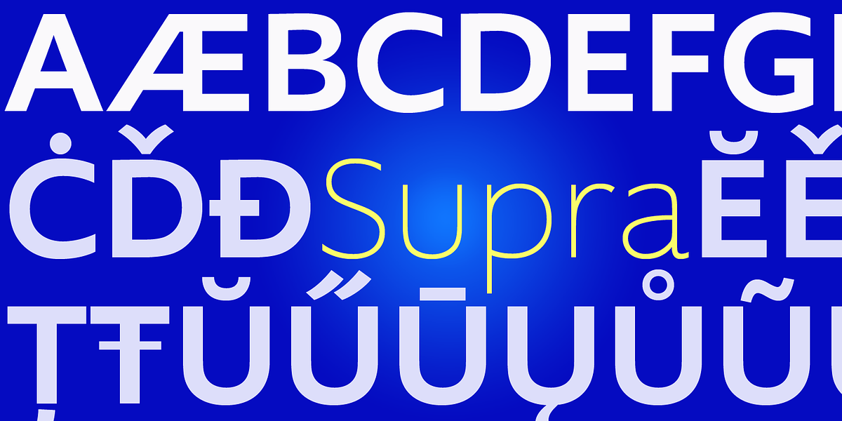 Supra, a Sans Serif Font by Wiescher-Design (Photo 5 of 8)