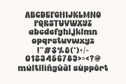 Chunky Angela - Retro Display Font, a Handwritten Font by Keithzo (Thumbnail 9 of 9)