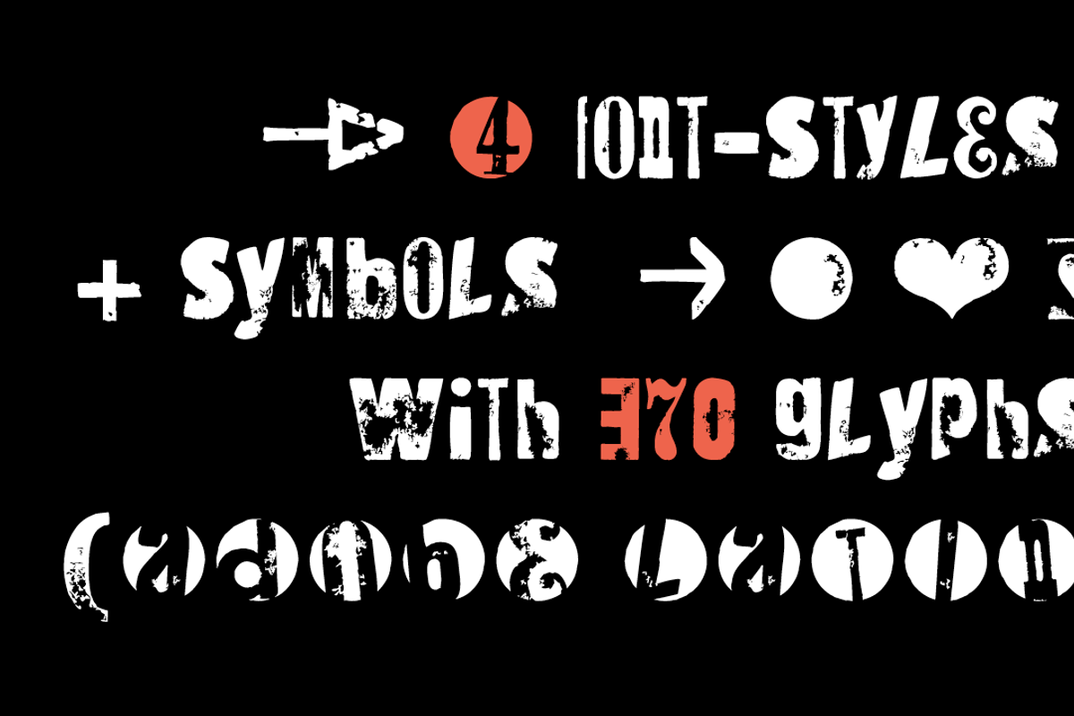 FONT | Hand Stamp Wood, a Sans Serif Font by Typo Graphic Design (Photo 6 of 7)