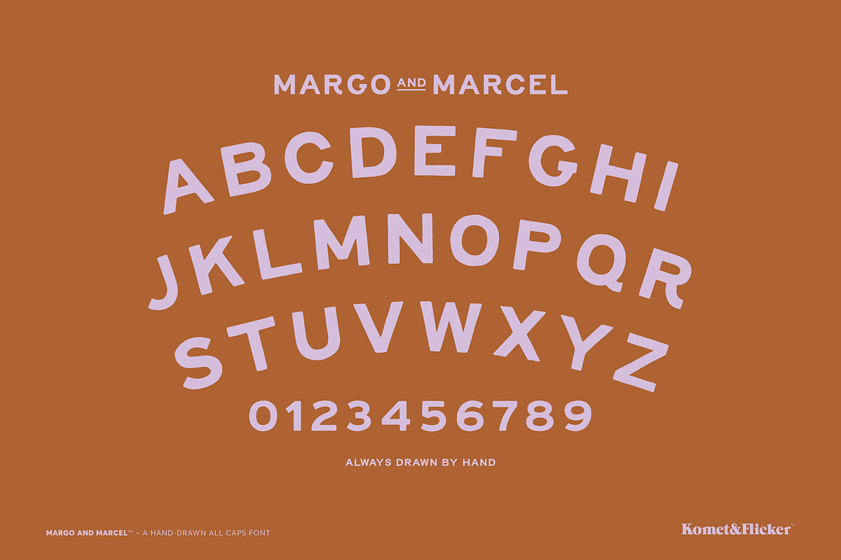 Margo and Marcel - A Hand-Drawn Font, a Sans Serif Font by Komet & Flicker (Photo 14 of 15)