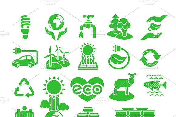 Nature Resources Ecological Icons