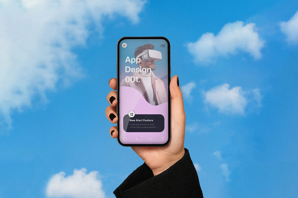 Phone Screen Mockup, an iPhone Mockup by wavebreak