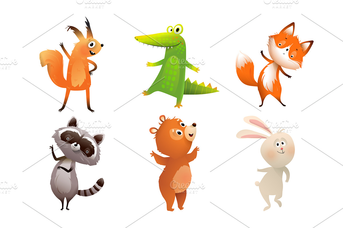 Cute Funny Animals for Children, an Animal Illustration by Popmarleo Shop