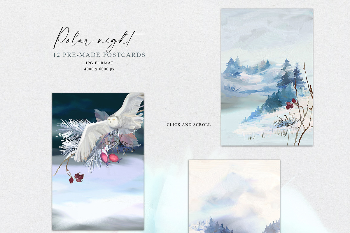 Polar night - winter collection, a Seasonal Illustration by Vasmila (Photo 10 of 17)