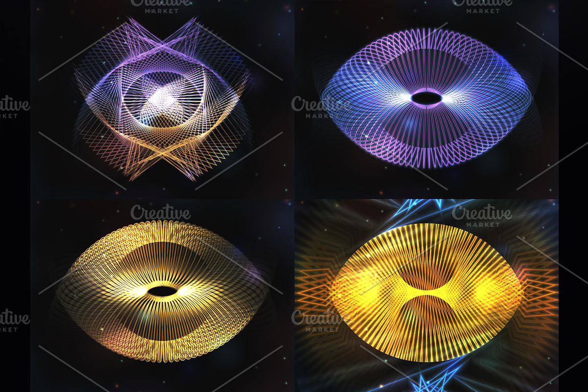 SET  21  Shining abstract background, a Flyer Template by Nadin_Lebedeva (Photo 9 of 10)