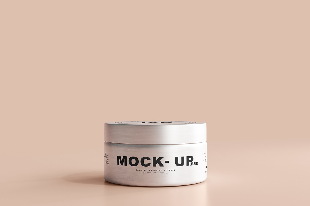 Aluminum Cosmetic Mockup Bundle, a Cups & Container Mockup by pmvch (Photo 190 of 206)