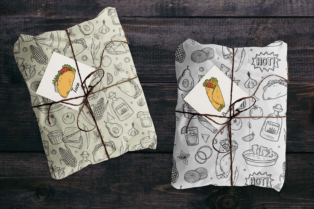 Mexican Food Line Art Set, a Food Illustration by Irina Ostapenko (Photo 6 of 6)