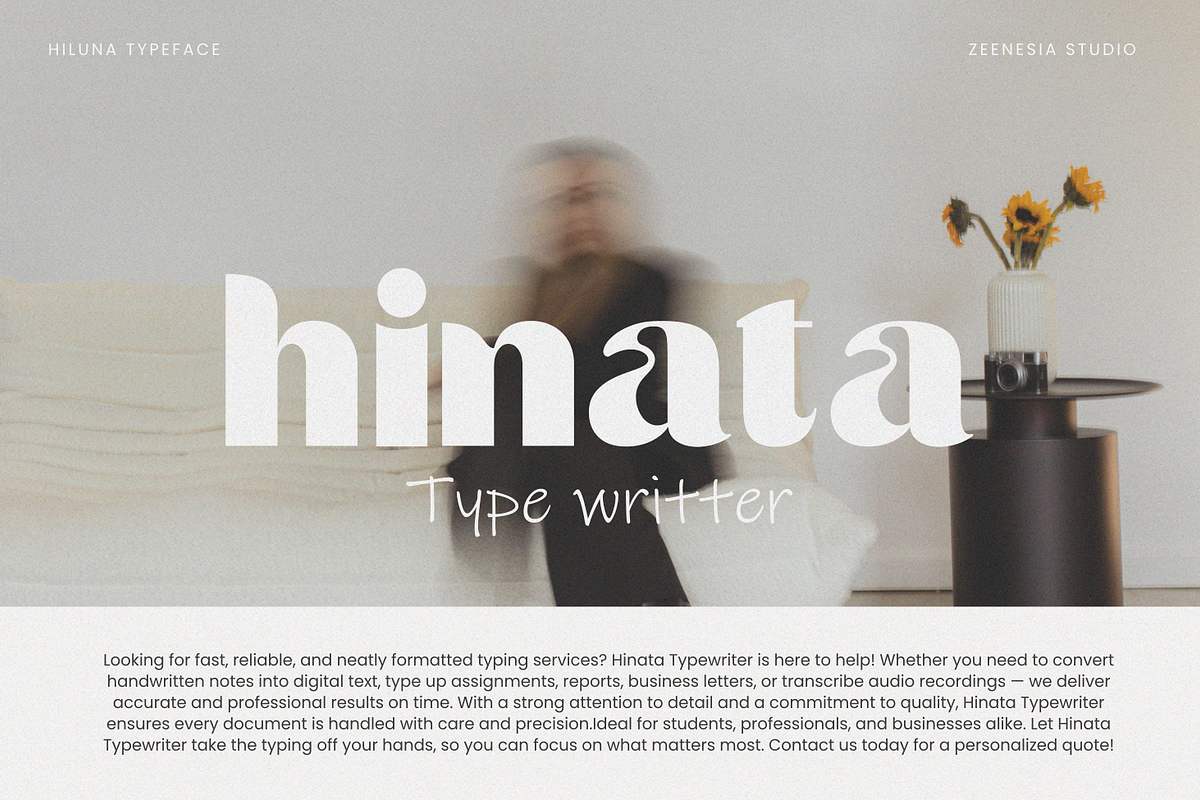 Hiluna Clean Sans Serif Font, a Sans Serif Font by zeenesia (Photo 15 of 22)