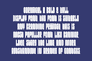 Cornocal - Condensed Tall Font, a Sans Serif Font by Iqsiart Studio (Thumbnail 6 of 7)