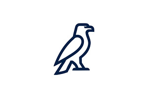 Bird logo with simple line work, a Branding & Logo Template by Vectorium Studio