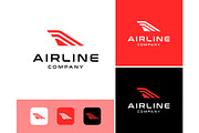 Abstract Fin Airplane Logo, a Branding & Logo Template by ika trisiana (Thumbnail 2 of 2)