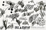 Ink Paper collage elements scraps, an Object Graphic by TD fonts (Thumbnail 10 of 11)
