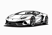 Luxury Car Clipart Vector Bundle, an Illustration by Creativeshirt (Thumbnail 8 of 9)