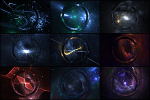 30 Abstract Circle Space Backgrounds