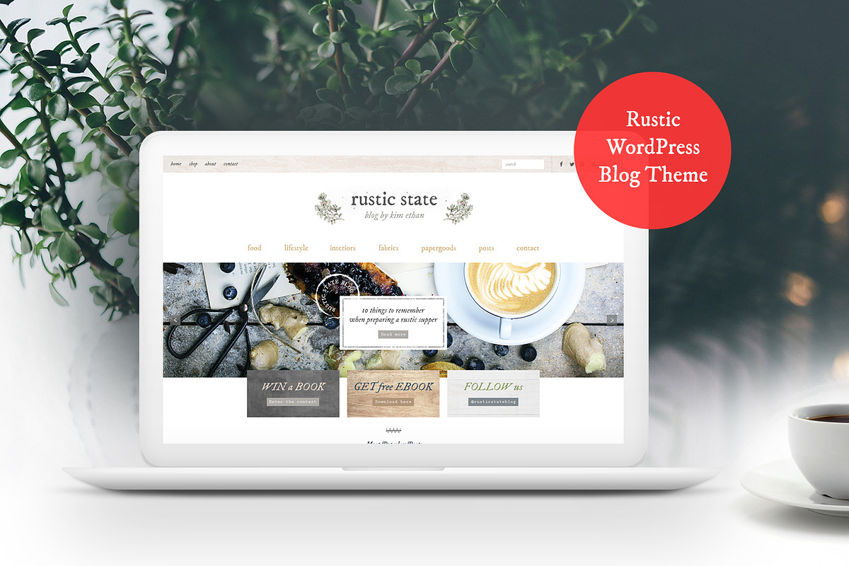 Rustic State WordPress Theme, a WordPress Template by eppearance (Photo 1 of 2)