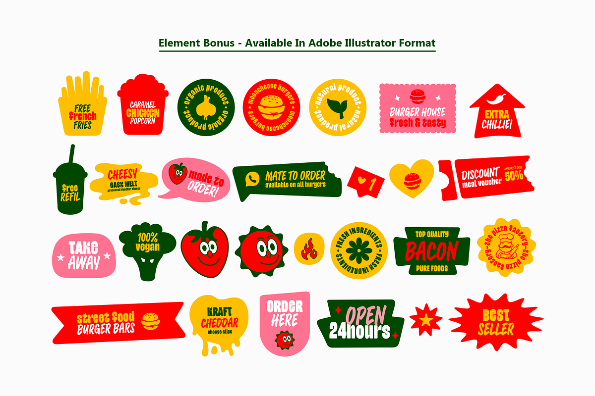 Crust and Crumbs Foodie Font Duo, a Symbol Font by RedyStudio (Photo 2 of 11)
