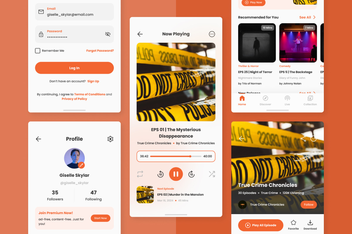 Podbox - Podcast Player Mobile App, an App Template by twinstd (Photo 4 of 5)