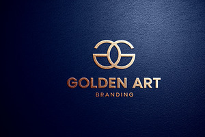 Gold Logo Mockup on Leather