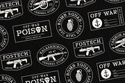 Off War - Stencil Font, a Slab Serif Font by Liszar Inzani (Thumbnail 4 of 9)